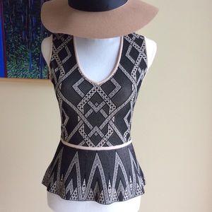 BCBG peplum top